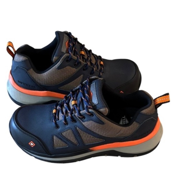 Merrell Mens Fullbench Speed Carbon Fiber Safety Toe Work Shoes Size 6 Brown - Picture 9 of 9